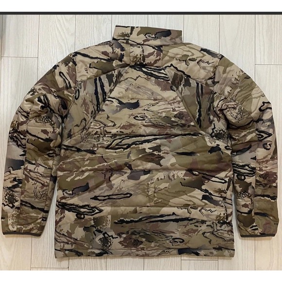 Under Armour Timber Hunting Jacket Ridge Reaper Barren Camo Extreme Season Sz M - Picture 9 of 11